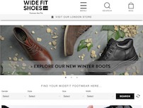 Extra wide fit shoes